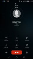 in-call interface - Huawei P9 lite review