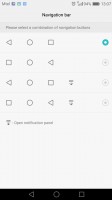 navigation bar options - Huawei P9 Plus review