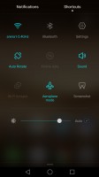quick settings - Huawei P9 Plus review