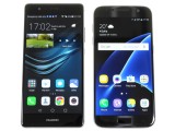 The Huawei P9 next to the Galaxy S7 - Huawei P9 review