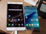 Size comparison - Zenfone 3 Ultra vs. Galaxy Note7 - IFA 2016 Asus