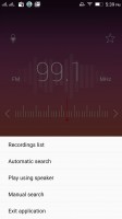 FM radio app with broadcast recording, without RDS - Lenovo Vibe K4 Note review