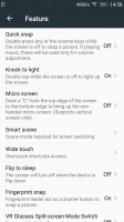 Some of the settings offered by the Vibe X3 - Lenovo Vibe X3 Hands On