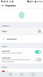 Setting up the fingerprint reader - LG V20 review