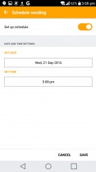 Scheduling a message - LG V20 review