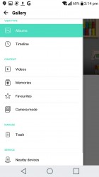 The Gallery supports DLNA and cloud storage - LG V20 review