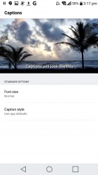 Subtitle settings - LG V20 review