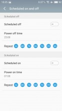Scheduled power on and power off - Meizu MX6 review