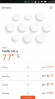 Weather app - Meizu Pro 5 Ubuntu Edition review