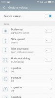 Configuring gestures wakeup - Meizu Pro 6 review