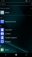 App screen - Microsoft Lumia 650 review