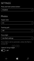 Settings - Microsoft Lumia 650 review