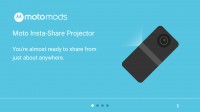 Insta-Share Projector welcome screens - Moto Z Droid Edition Review