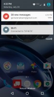 Notification shade - Moto Z Droid Edition Review