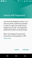 Fingerprint: Setup screens - Moto Z Droid Edition Review