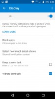 Moto app: Moto Display settings - Moto Z Droid Edition Review
