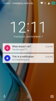 The stock lockscreen - Motorola Moto G4 Plus review