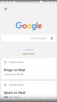 Google Now pane - Motorola Moto G4 Plus review