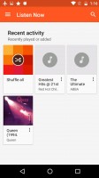 Google Play Music is built around music streaming - Motorola Moto G4 Plus review