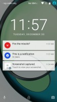 The stock lockscreen - Motorola Moto Z Play review