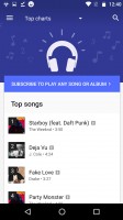 Google Play Music is built around music streaming - Motorola Moto Z Play review