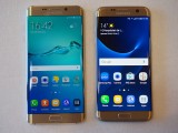 Samsung Galaxy S6 edge+ (left) and Samsung Galaxy S7 edge (right) - MWC 2016 Samsung