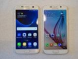 Samsung Galaxy S7 (left) and Samsung Galaxy S6 (right) - MWC 2016 Samsung