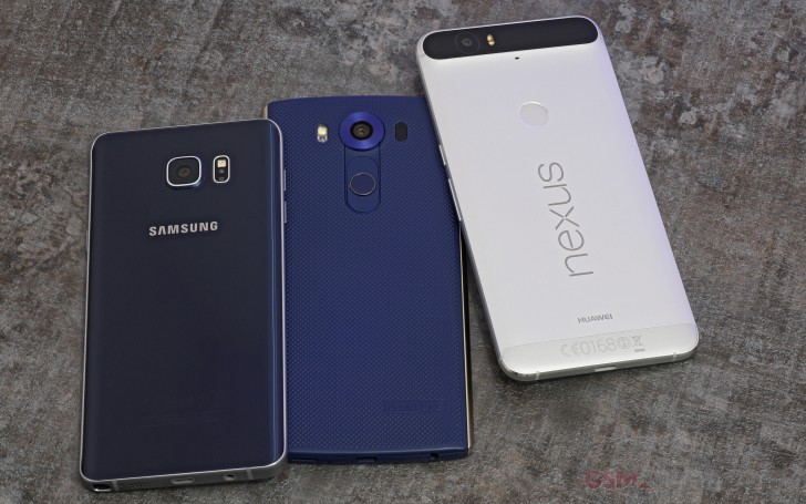 Nexus 6P vs. LG V10 vs. Galaxy Note5