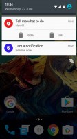 The notification shade - Oneplus 3 review