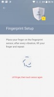 Standard fingerprint manager interface - Oneplus 3t review