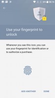 Standard fingerprint manager interface - Oneplus 3t review