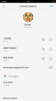 Dialer and contacts - Oppo F1 Plus review
