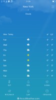 The Weather app is powered by AccuWeather - Oppo R9s review