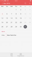 The Calendar app is a carbon copy of the iOS calendar - Oppo R9s review