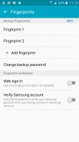 Setting up the fingerprint reader - Samsung Galaxy A5 (2016) review