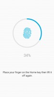 The lockscreen is secured by the fingerprint reader - Samsung Galaxy A7 (2016) review