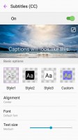 Subtitle settings - Samsung Galaxy A7 (2016) review