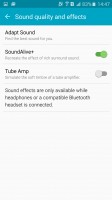Equalizer and other settings - Samsung Galaxy A9 (2016) review
