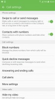 Call settings - Samsung Galaxy C7 review