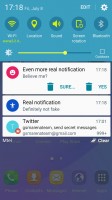 The lockscreen shows notifications, but can hide them from prying eyes too - Samsung Galaxy J3 (2016) review