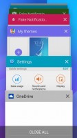 Ordinary app switcher with no split-screen option - Samsung Galaxy J3 (2016) review