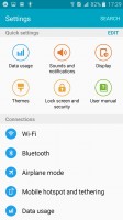 TouchWiz offers a convenient settings structure - Samsung Galaxy J3 (2016) review
