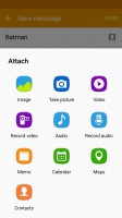 The Messages app handles multimedia attachments - Samsung Galaxy J3 (2016) review
