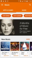 Only the standard Google Play music is provided - Samsung Galaxy J3 (2016) review