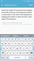 Keyboard size is adjustable - Samsung Galaxy J7 2016 review