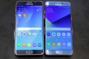 Samsung Galaxy Note5 (left) and Galaxy Note7 (right) - Samsung Galaxy Note7 hands-on 