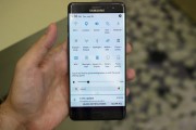 The new notification area and quick toggles - Samsung Galaxy Note7 hands-on 