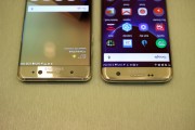 Galaxy Note7 (left) compared with the Galaxy S7 (right) - Samsung Galaxy Note7 hands-on 