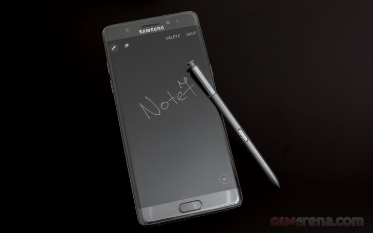 galaxy note 7 screen off memo