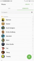 Contacts - Samsung Galaxy Note7 review